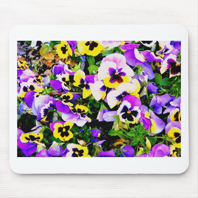 Tapis De Souris pansy flowers (Devant)