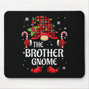 Tapis De Souris Pantalon de Noël assorti Gnome Frère pour la famil