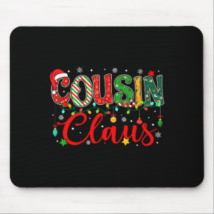 Tapis De Souris Pantalon de pyjama Cousin Claus Lumières de Noël F
