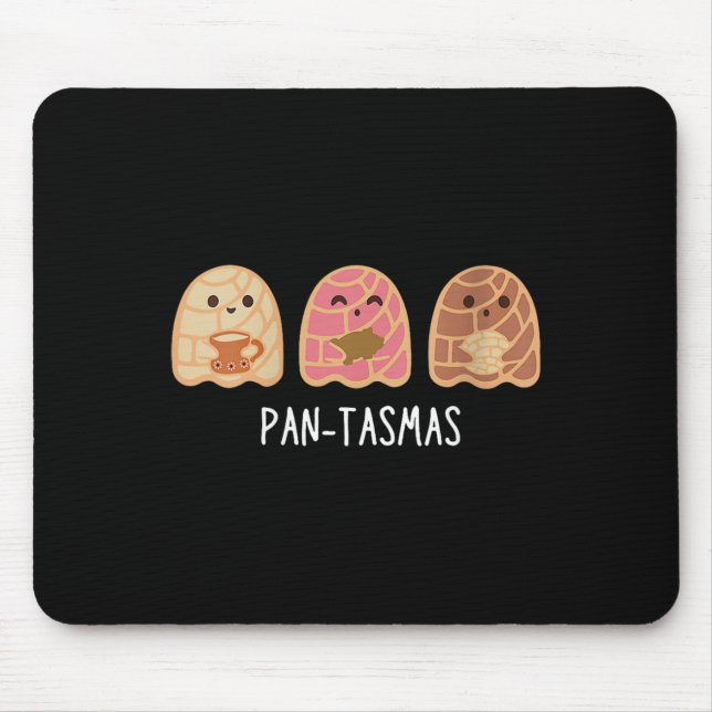 Tapis De Souris Pantasmas Ghost Funny Éffrayant Conchas Mexicain G (Devant)