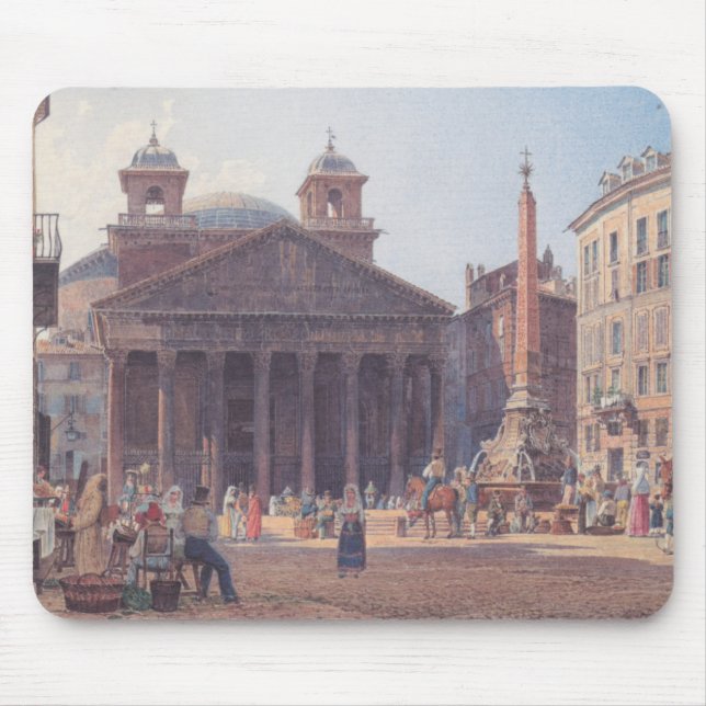 Tapis De Souris Panthéon et Piazza della Rotonda à Rome, Italie (Devant)