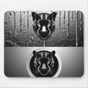 Tapis De Souris Panthère noire avec effet de peinture qui coule 🐆