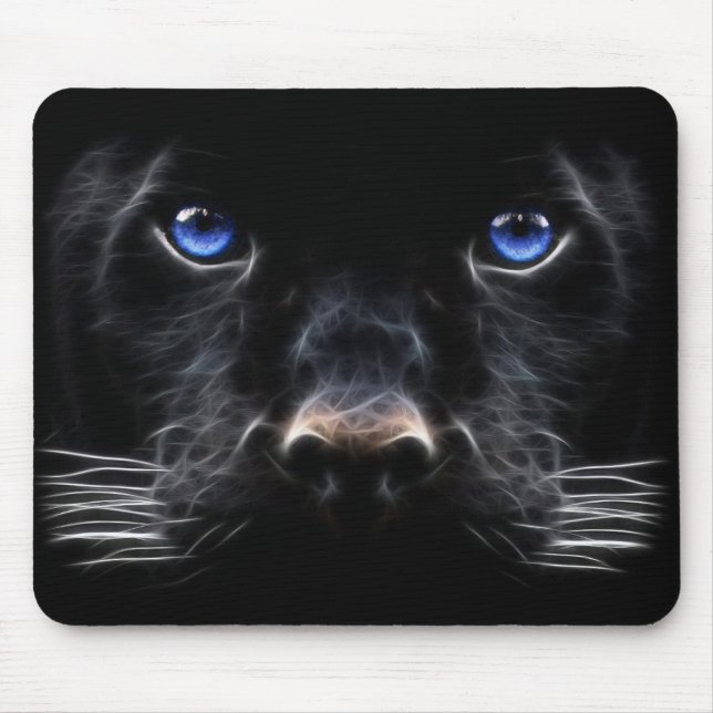 Tapis De Souris Panthère noire Mousepad (Devant)