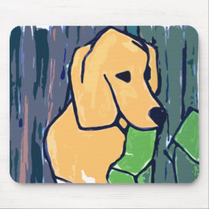 TAPIS DE SOURIS PANTOUFLES DE JARDIN DE LABRADOR RETRIEVER