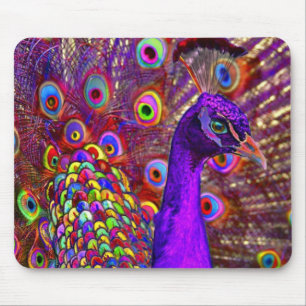 Tapis De Souris Paon de million de couleurs