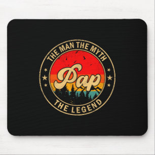 Tapis De Souris Pap l'homme le mythe la légende Vintage Rétro Pour