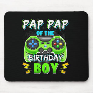 Tapis De Souris Pap Pap du garçon d'anniversaire correspondant vid