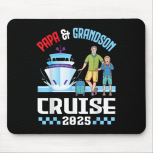 Tapis De Souris Papa & ; Grandson Cruise 2025 Family Vacation C