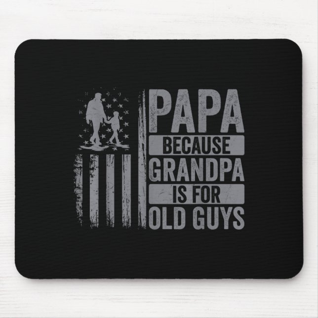 Tapis De Souris Papa Art For Grandpa Men From Grandkids Granddaugh (Devant)
