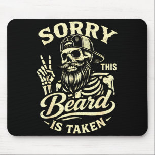 Tapis De Souris Papa barbu papa fête des pères désolé cette barbe
