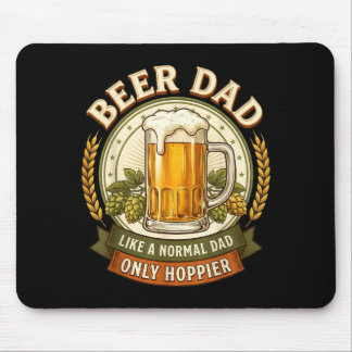Tapis De Souris Papa Bière Seulement Plus Hoppé Brasseur De Vintag