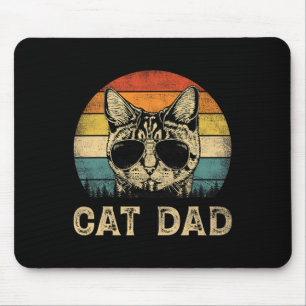 Tapis De Souris Papa chat Amoureux des chats Papa Fête des pères