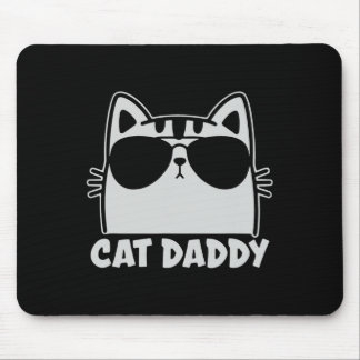 Tapis De Souris Papa Chat Cool Cadeau Drôle pour Amoureux des Chat