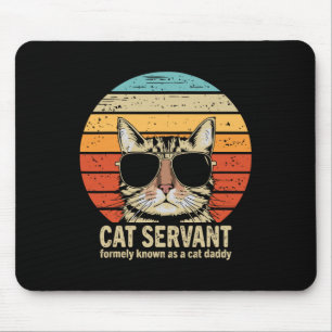 Tapis De Souris Papa Chat Drôle Fête des Pères Pour Papa Chat