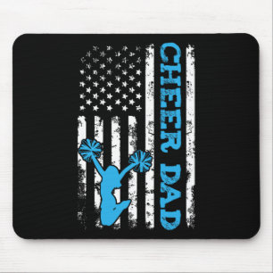 Tapis De Souris Papa cheer Usa Drapeau Américain Cheerleader Papa