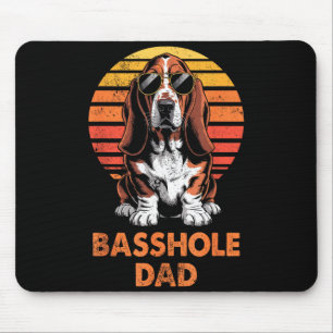 Tapis De Souris Papa Chien de pari Rétro Cool Drôle Propriétaire d
