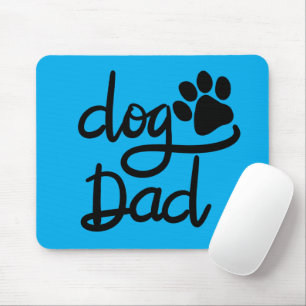 Tapis De Souris Papa Chien Drôle Empreinte de Patte de Chien
