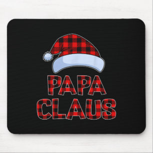 Tapis De Souris Papa Claus Lumières Noël Pyjama Famille Correspond