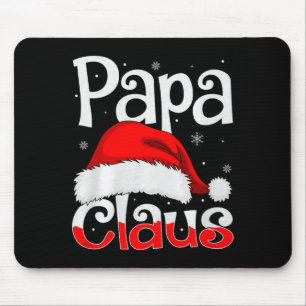 Tapis De Souris Papa Claus Noël Famille Égale Pyjamas Papa
