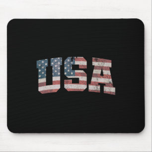 Tapis De Souris Papa Corgi Pembroke Welsh Corgi Drapeau Américain