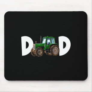 Tapis De Souris Papa daddy du garçon d'anniversaire enfant tracteu