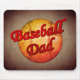 Tapis De Souris Papa de baseball 