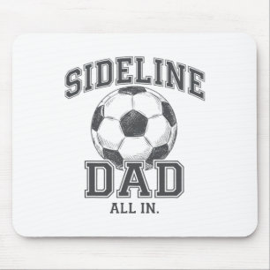 Tapis De Souris Papa de côté Famille Équipes Papa de football Spor