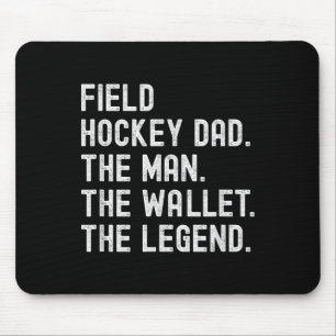 Tapis De Souris Papa de hockey sur gazon L'homme Le portefeuille L