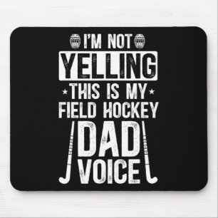 Tapis De Souris Papa de hockey sur gazon Voix Papa d'un joueur de