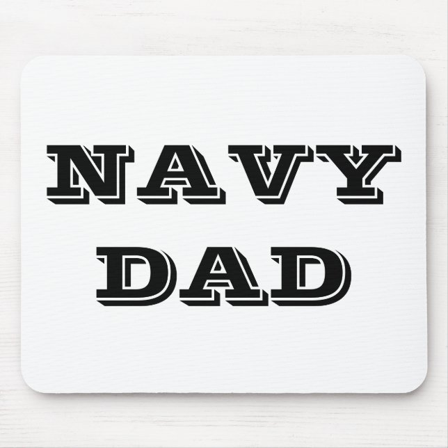 Tapis De Souris Papa de la marine de Mousepad (Devant)