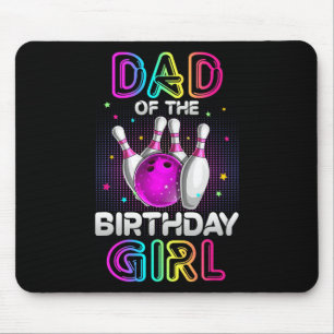Tapis De Souris Papa De L'Anniversaire Fille Bowler Kid Bowling Pa
