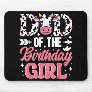 Tapis De Souris Papa De L'Anniversaire Fille Vache Père Papa