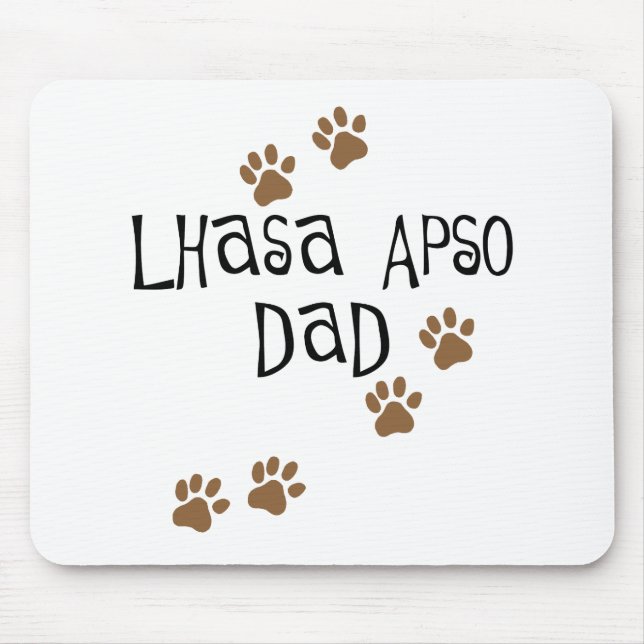 Tapis De Souris Papa de Lhasa Apso (Devant)