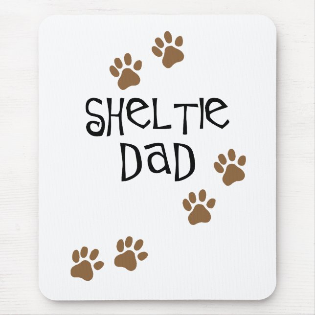 Tapis De Souris Papa de Sheltie (Devant)