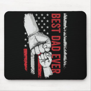 Tapis De Souris Papa drapeau américain poing levé patriotique