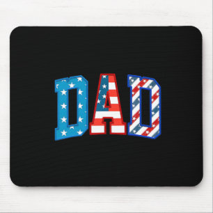 Tapis De Souris Papa Drapeau Américain Usa Liberté Patriotique Joy