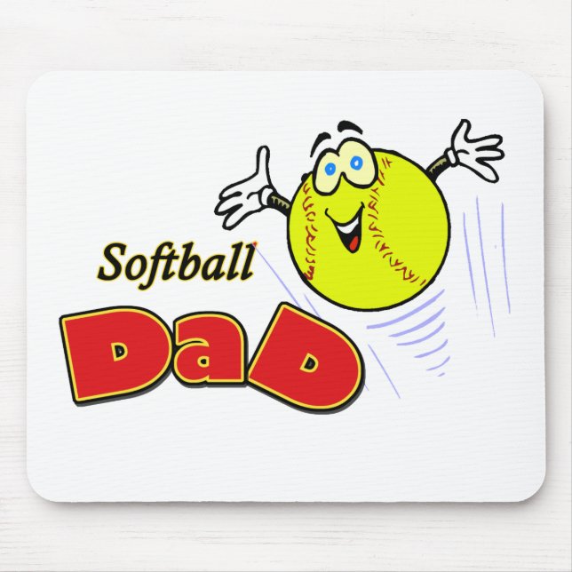 Tapis De Souris Papa du base-ball (Devant)