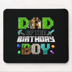 Tapis De Souris Papa du garçon anniversaire drôle jeu anniversaire