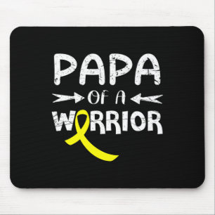 Tapis De Souris Papa D'Un Guerrier Contre Le Père Cancer De L'Enfa