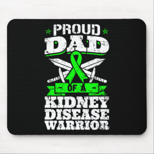 Tapis De Souris Papa D'Un Guerrier De Maladie Du Rein Ckd Sensibil