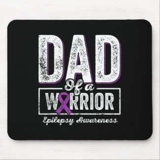 Tapis De Souris Papa D'Un Guerrier Épilepsie Papa Purple Ribbon So