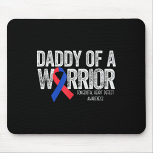Tapis De Souris Papa D'Un Guerrier T Chemise Chd Coeur Congénital