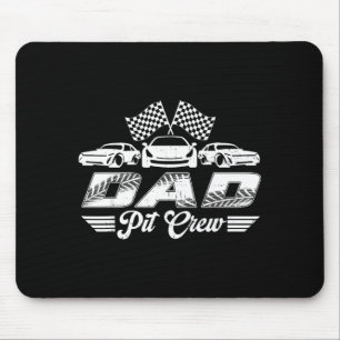 Tapis De Souris Papa Équipe de Pits Fête d'Anniversaire Amoureux d