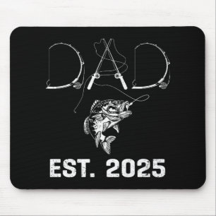 Tapis De Souris Papa Est 2025 Pêche Papa À Devenir Nouveau Bébé Pa