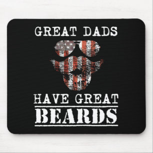 Tapis De Souris Papa et moi de papa barbes et protection drôle de