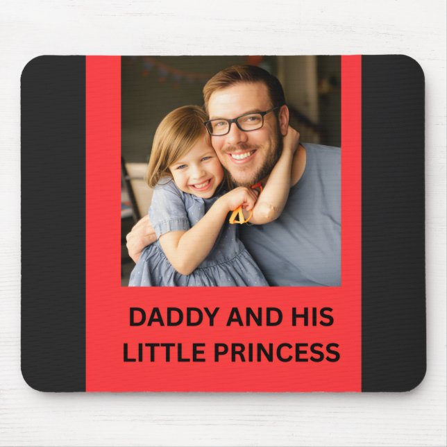 TAPIS DE SOURIS PAPA ET SA PETITE PRINCESSE  (Devant)