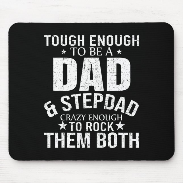 Tapis De Souris Papa Et Stepdad Fête des pères Stepdad Step Papa (Devant)