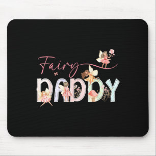 Tapis De Souris Papa fée magique floral anniversaire fille conte d