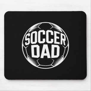 Tapis De Souris Papa fier de foot soutenant les entraînements de m