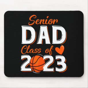 Tapis De Souris Papa fier d'un bachelier de basket-ball senior 202